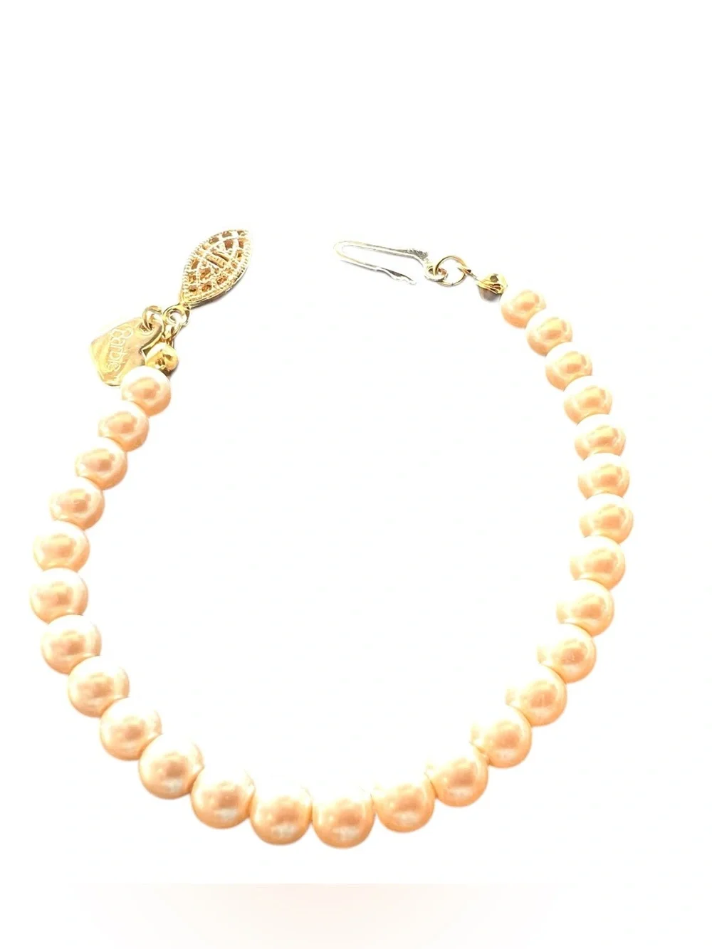 Avon Barbie Faux Pearl Youth Bracelet with Original Box & Pink Storage Bag
